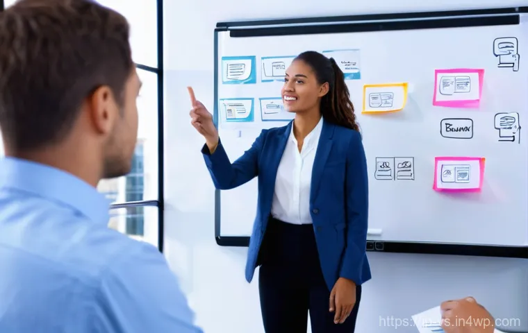 효율적인 팀워크를 위한 수렴적 사고 전략 - **Prompt:** A diverse team of 5-6 professionals (men and women of various ethnicities, all dressed i...