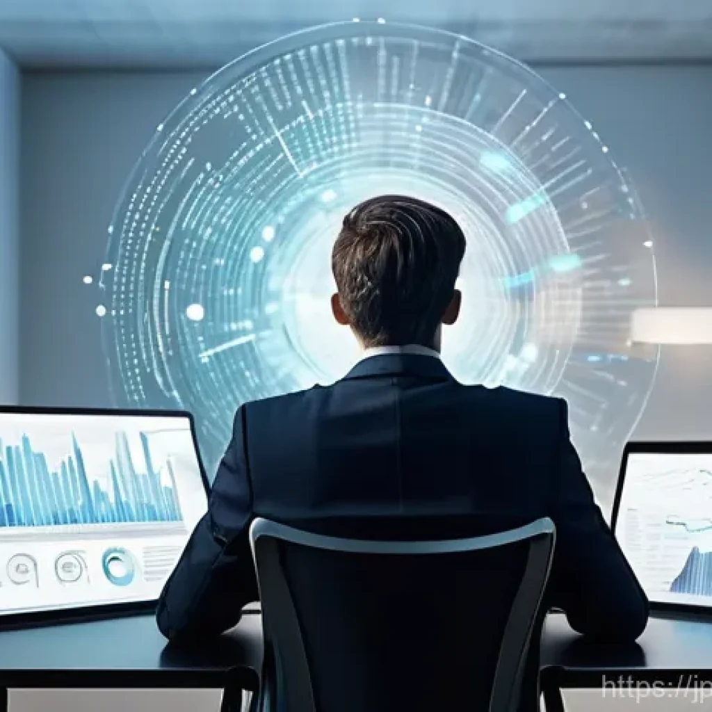 수렴적 사고의 실제 적용 사례 분석 - **Prompt:** A young professional, male or female, sits at a sleek, minimalist desk in a modern offic...