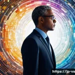 수렴적 사고를 통한 리더십 개발 - **Prompt 1: The Clarity Filter**
    A futuristic, highly detailed image showing a professional, div...