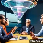 수렴적 사고를 통한 조직 혁신 사례 - **Prompt 1: The Funnel of Focused Innovation**
    A highly detailed, visually striking image depict...