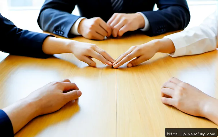 수렴적 사고의 사회적 영향 분석 - Photorealistic Japanese workplace meeting, a diverse group of adults seated around a clean table cal...